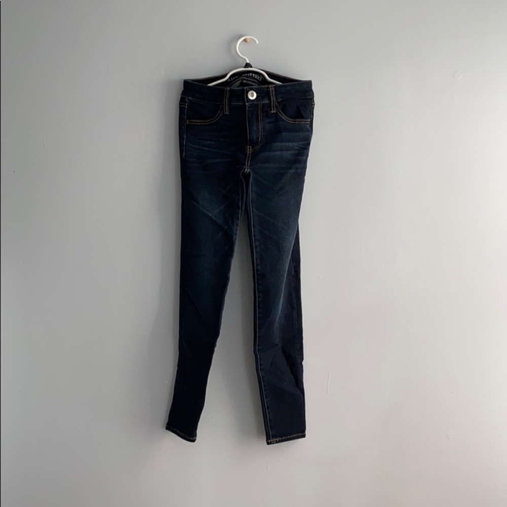 American Eagle Black/Blue Jeans